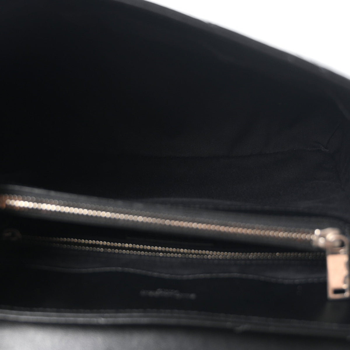 Saint Laurent Calfskin Y Quilted Monogram Medium Loulou Chain Satchel Black