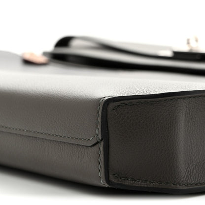 Hermes Evercolor Evergrain Barenia Kelly Depeches 36 Briefcase Vert De Gris