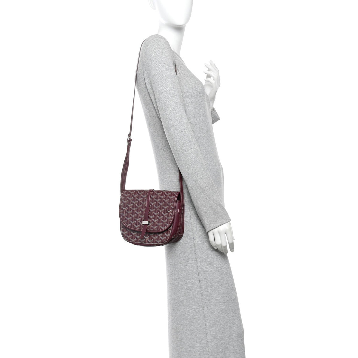 Goyard Goyardine Belvedere II PM Messenger Bag Bordeaux