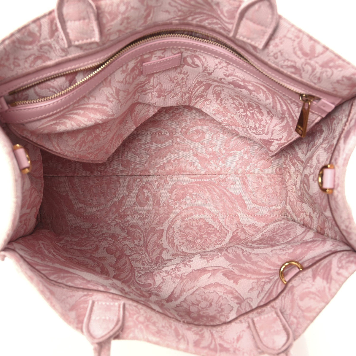 Versace Jacquard Barocco Print Medium Athena Tote Pink