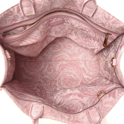 Versace Jacquard Barocco Print Medium Athena Tote Pink