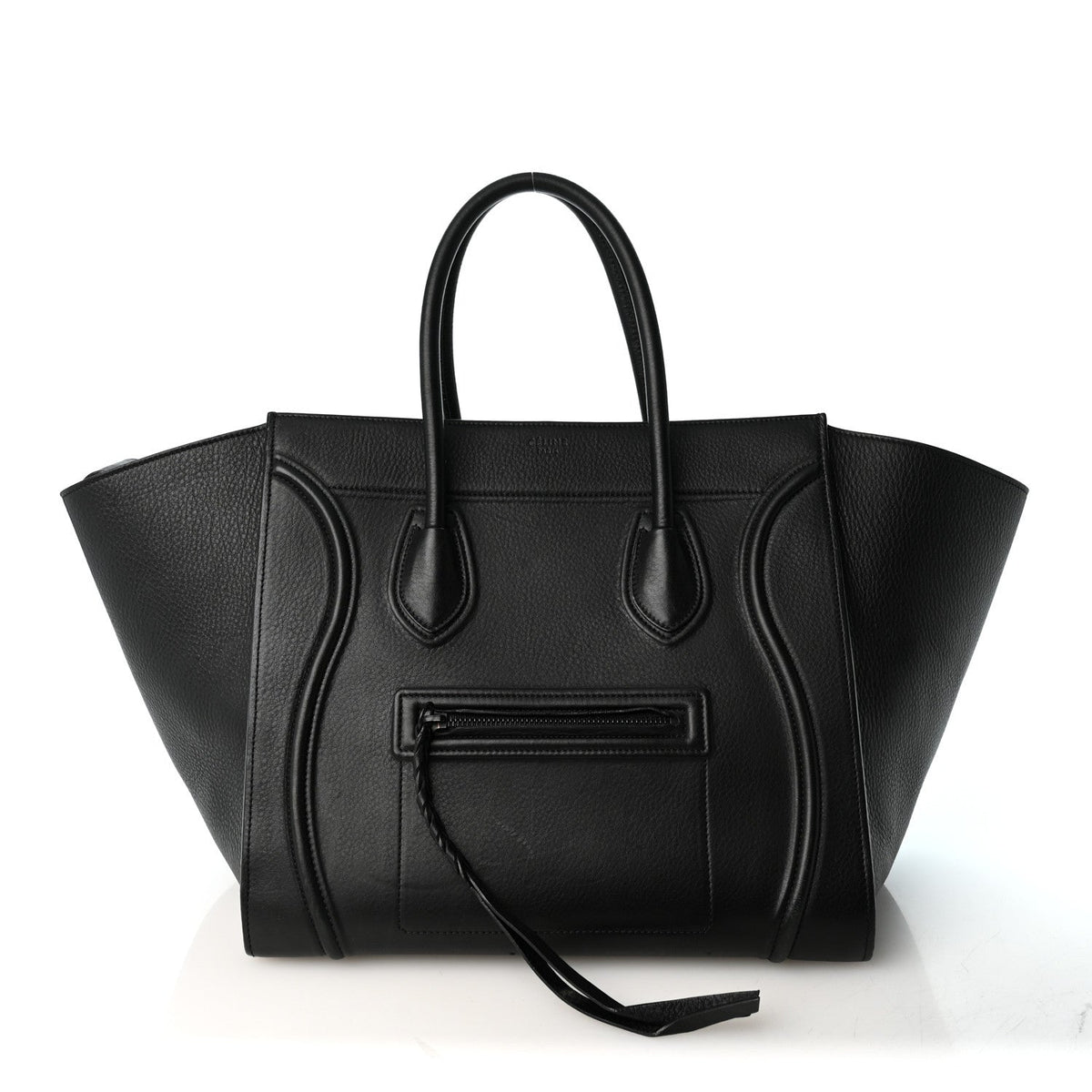 Celine Supple Calfskin Medium Phantom Luggage Black