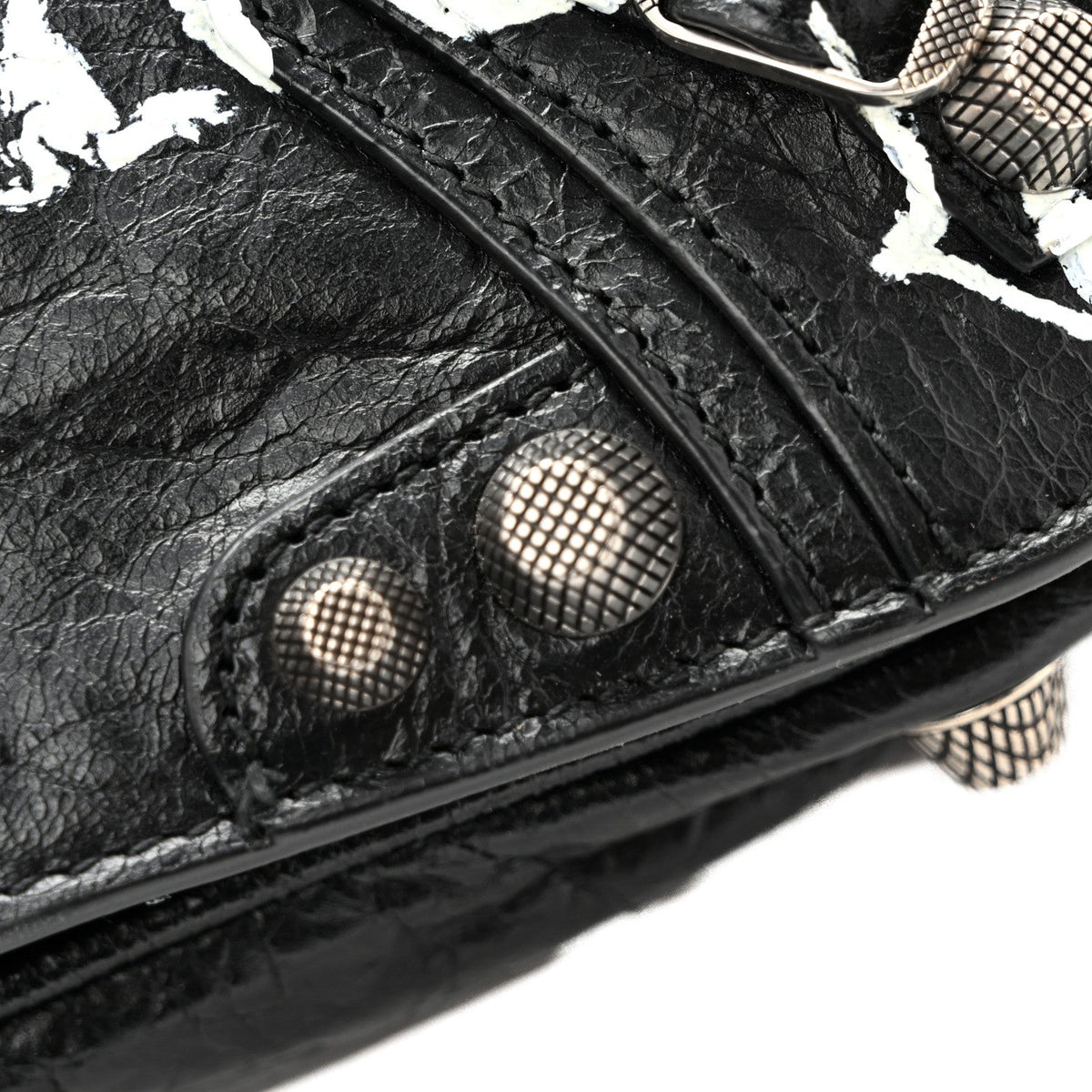 Balenciaga Agneau Arena XS Le Cagole Flap Bag Black 1984028