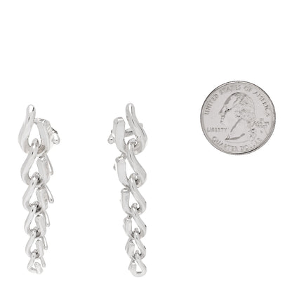 Tiffany Sterling Silver Forge Drop Link Earrings