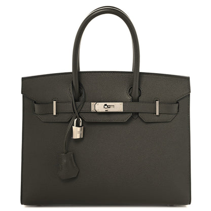 Hermes Epsom Birkin Sellier 30 Bag Vert De Gris