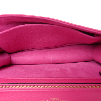 Christian Dior Grained Calfskin Medium Diorama Flap Bag Pink
