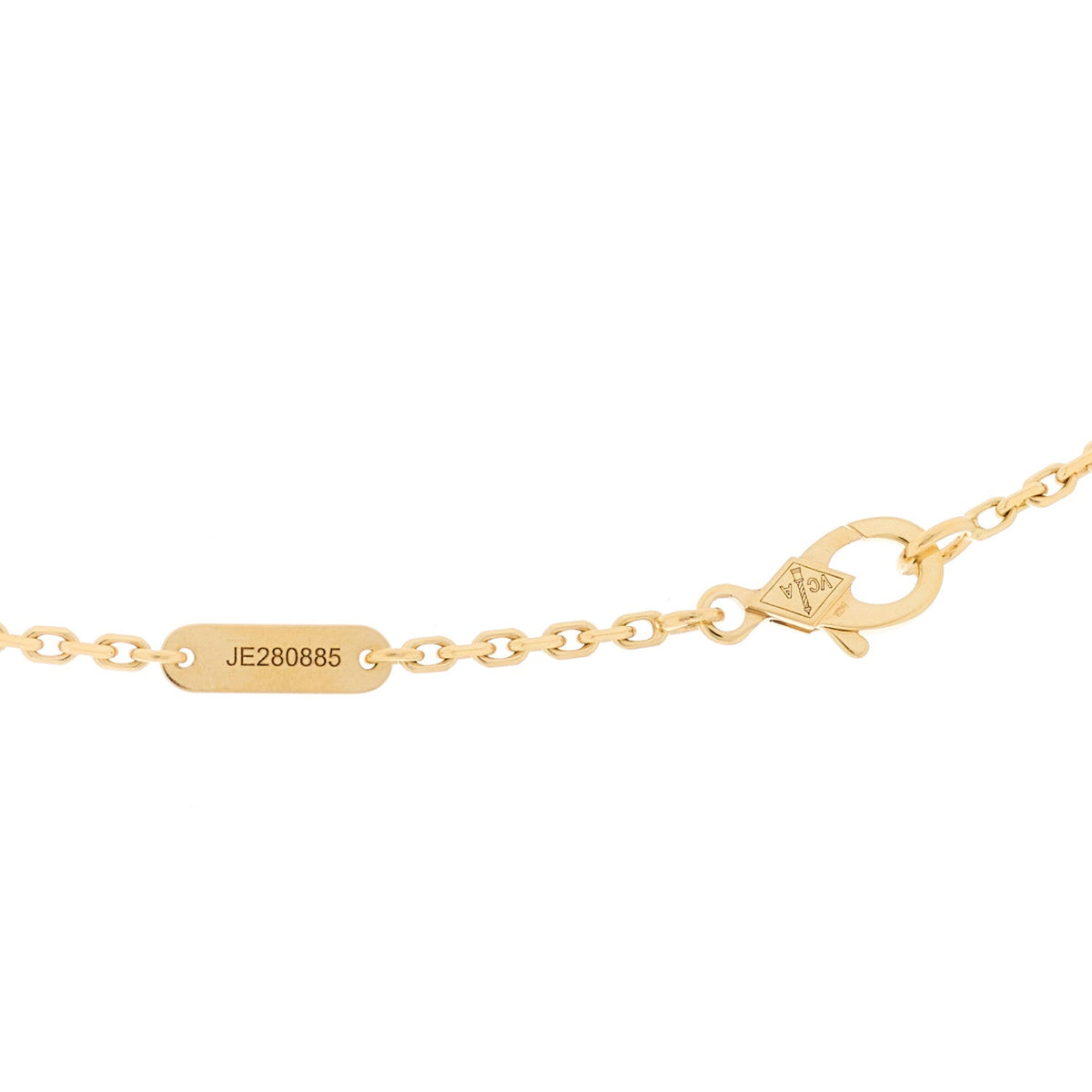Van Cleef & Arpels 18K Yellow Gold Mother of Pearl Magic Alhambra Long Necklace
