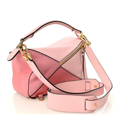 Loewe Calfskin Small Puzzle Bag Soft Pink