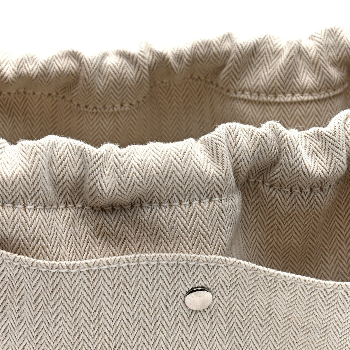 Hermes Canvas Barenia Fourbi 20 PM Naturel Fauve