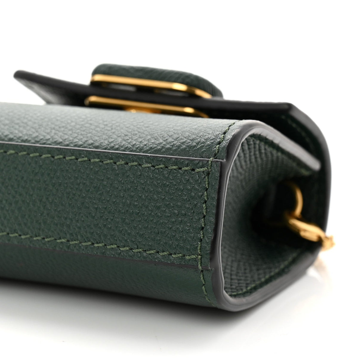 Valentino Garavani Calfskin Micro VSling Top Handle Shoulder Bag Green