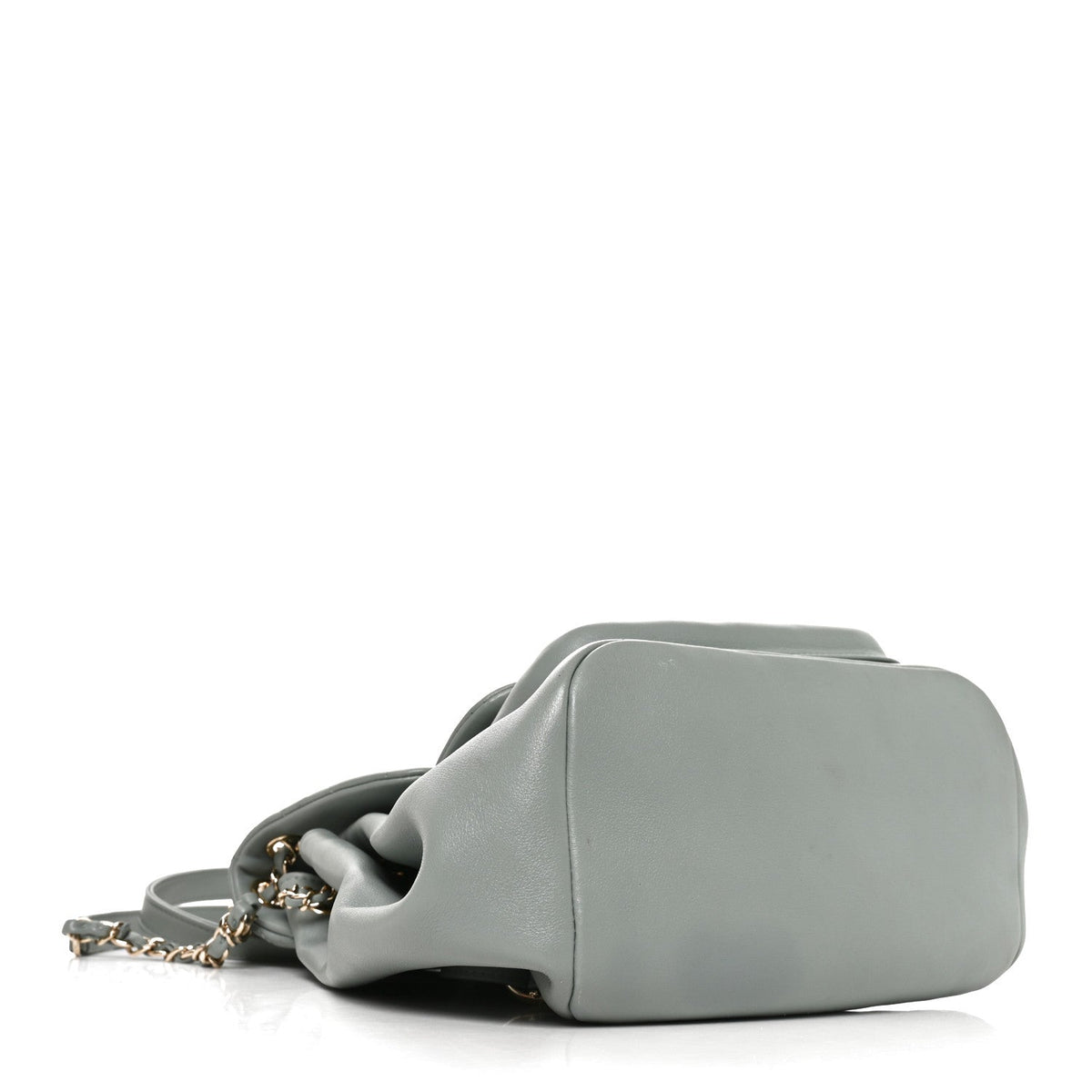 Chanel Lambskin Quilted Large Duma Backpack Grey