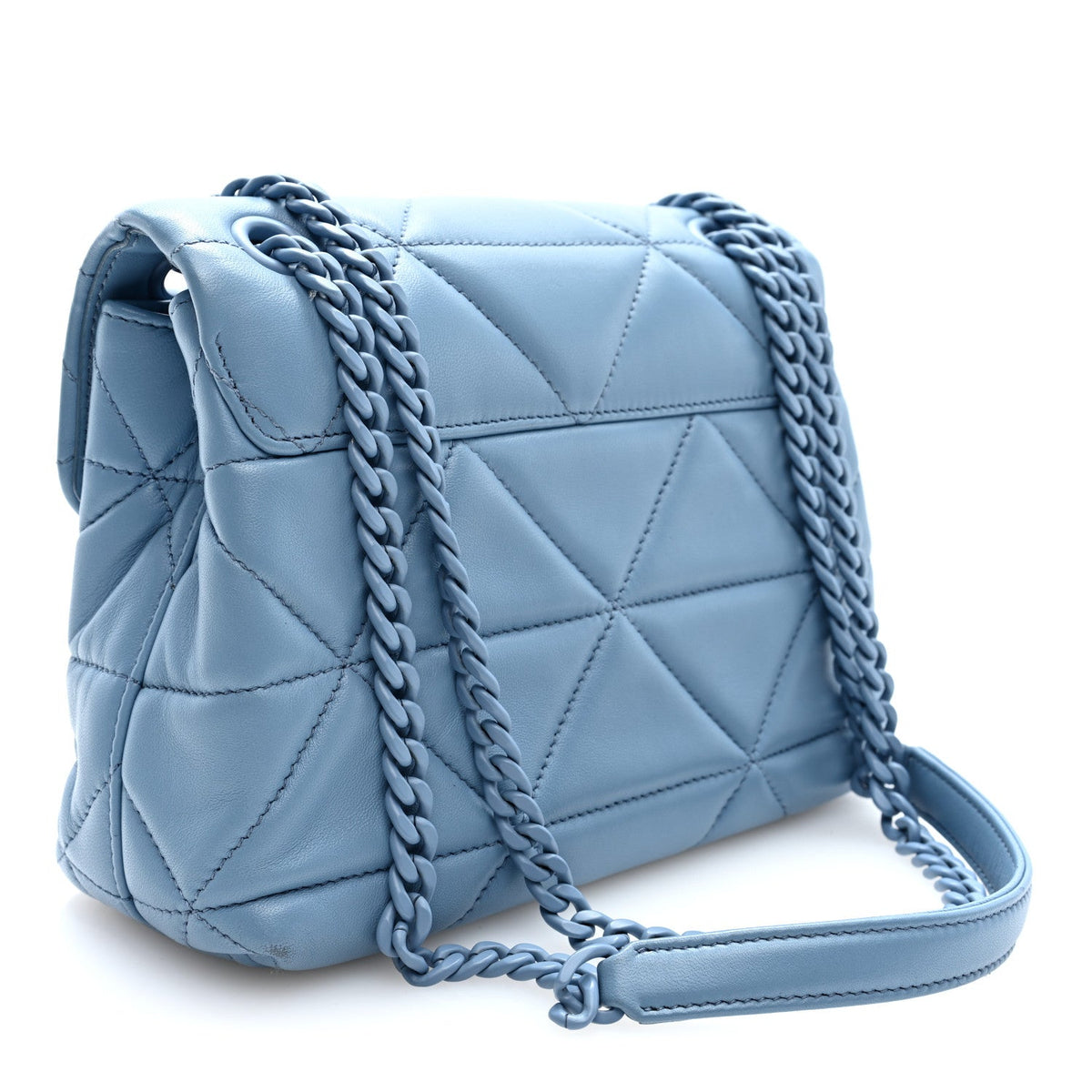 Prada Nappa Triangle Stitched Small Spectrum Bag Astrale