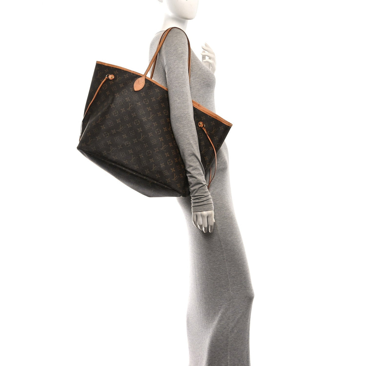Louis Vuitton Monogram Neverfull GM Bag Brown
