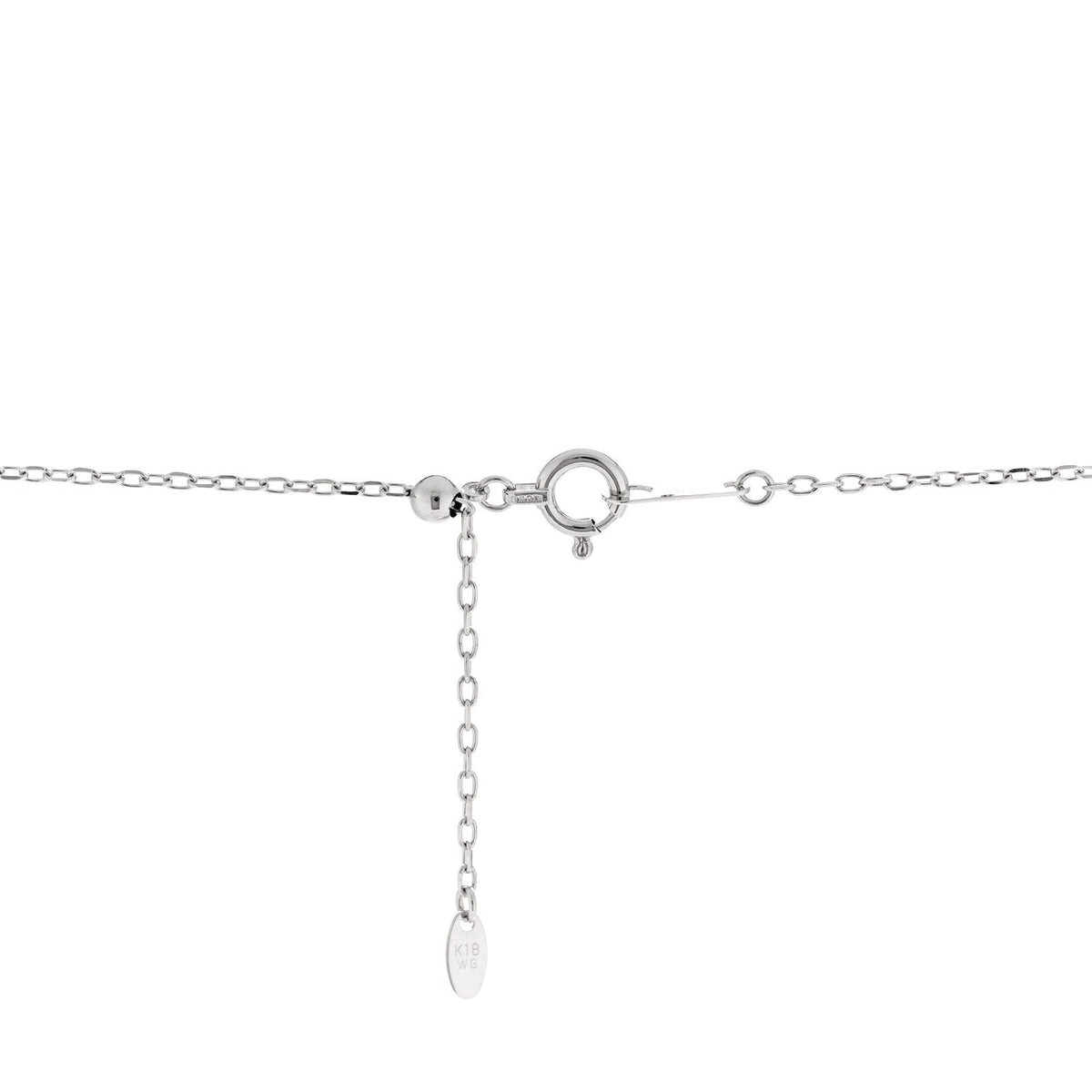 Parker & West 18K White Gold Diamond 1.48ctw Filigree Pendant Necklace