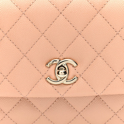 Chanel Caviar Quilted Mini Coco Handle Flap Light Pink 1988537