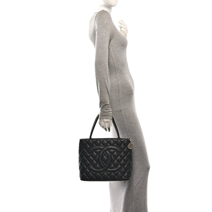 Chanel Caviar Quilted Medallion Tote Black 1983992
