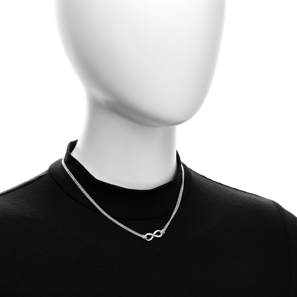 Tiffany Sterling Silver Infinity Pendant Necklace