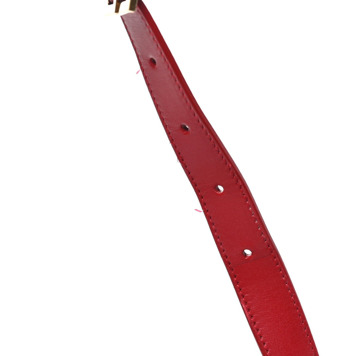 Saint Laurent Smooth Calfskin Manhattan Shoulder Bag Rouge Eros