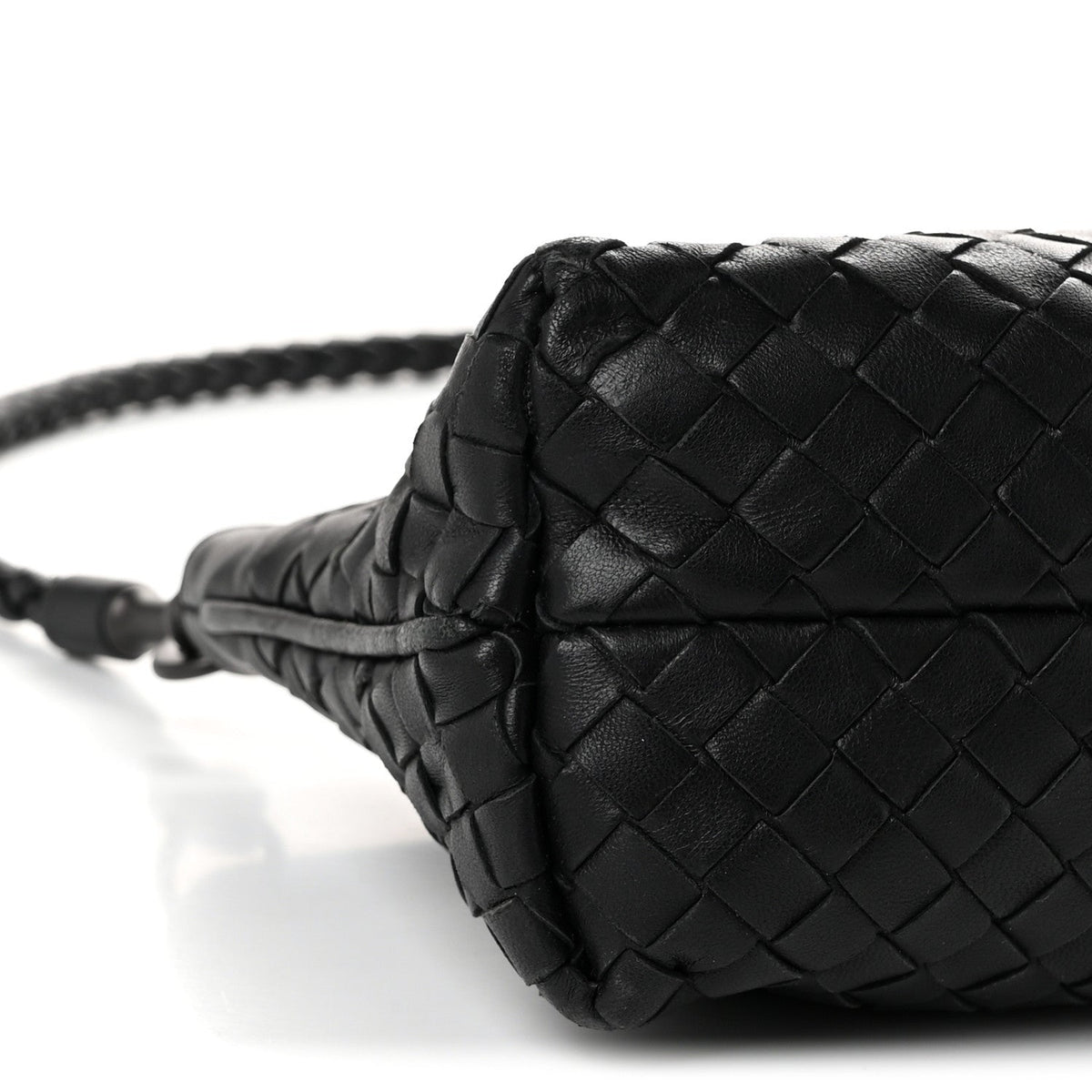 Bottega Veneta Nappa Intrecciato Mini Shoulder Bag Black