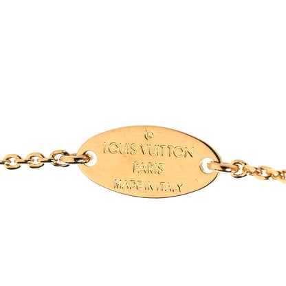 Louis Vuitton Metal LV And Me Letter A Necklace Gold