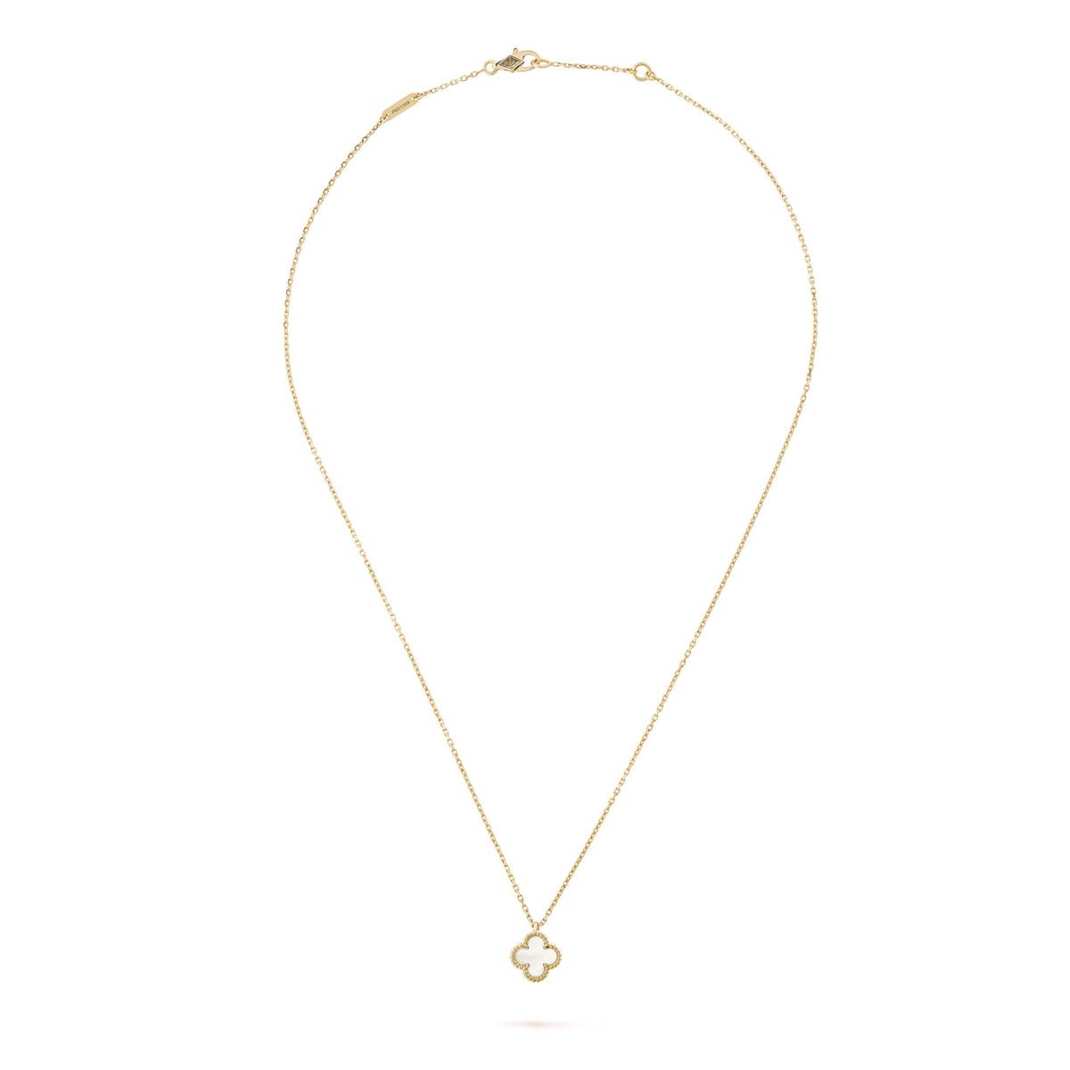 18K Yellow Gold MOP VCA Sweet Alhambra Pendant