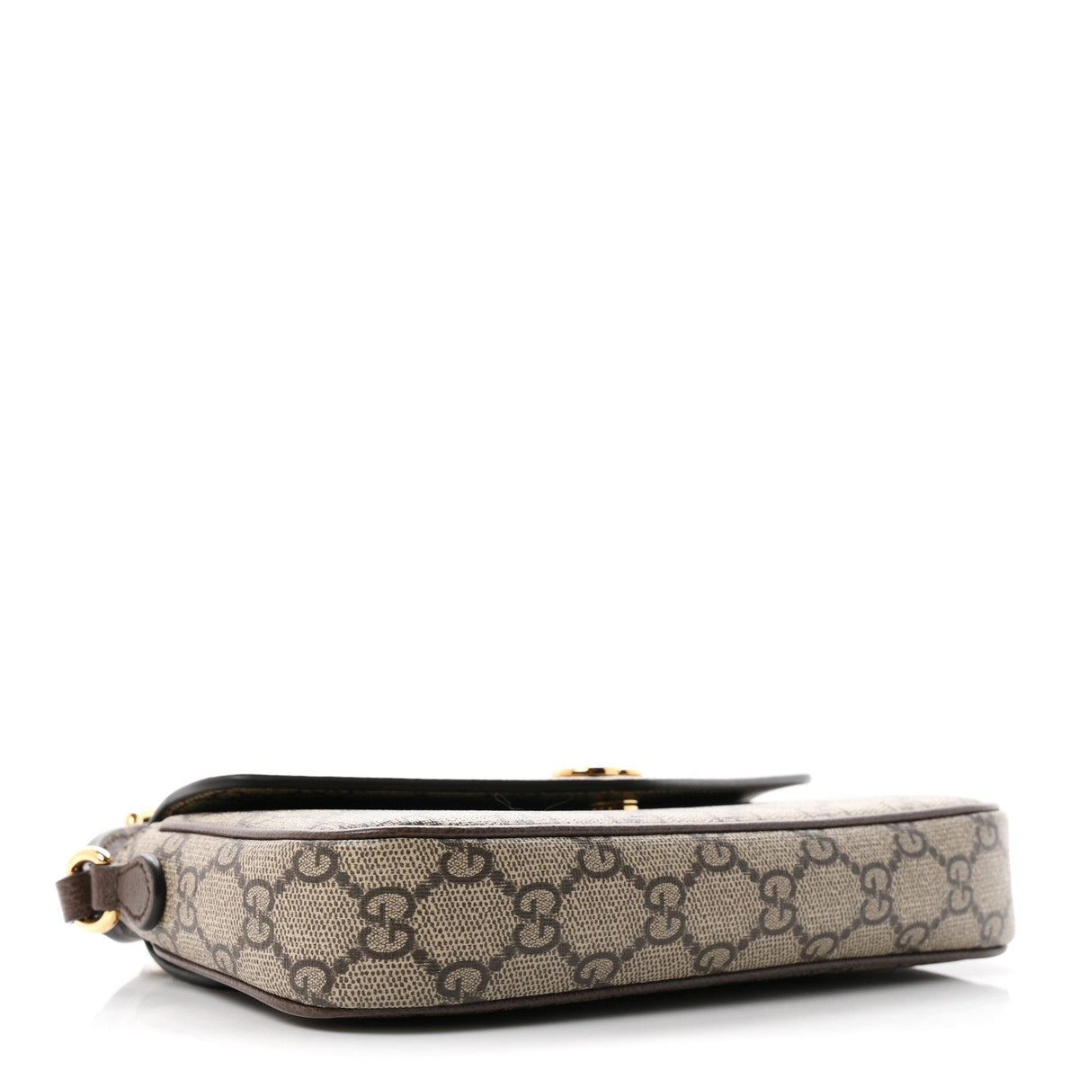Gucci GG Supreme Calfskin Mini Ophidia Envelope Bag Beige Ebony 1981843