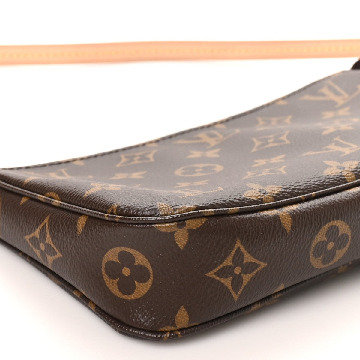 Louis Vuitton Monogram Coated Canvas Pochette Accessories NM Brown