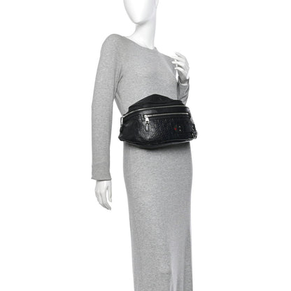 Gucci Guccissima Web Belt Bag Black