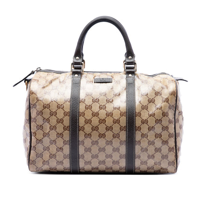 Joy Boston Bag GG Coated Canvas Medium