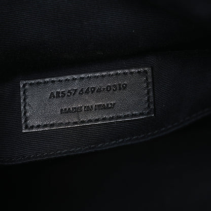 Saint Laurent Patent Calfskin Matelasse Monogram Lou Camera Bag Royal Blue