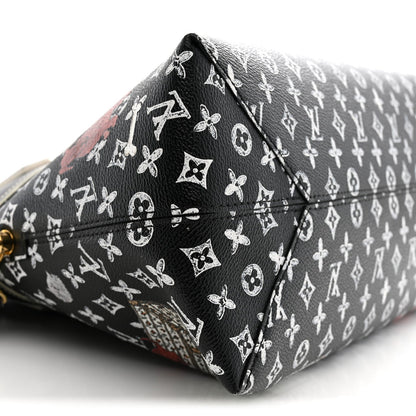 Louis Vuitton Calfskin Catogram Alma Souple MM Bag Black