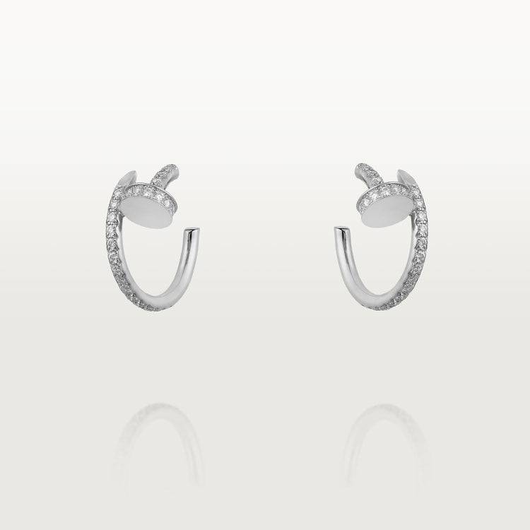 18K Gold Diamonds Cartier Juste un Clou Earrings