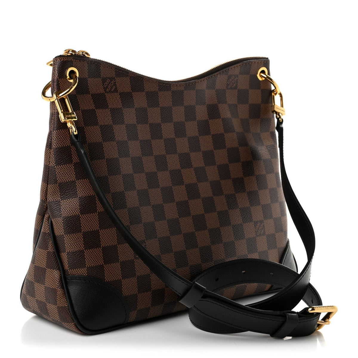 Louis Vuitton Damier Ebene Odeon MM Bag Black