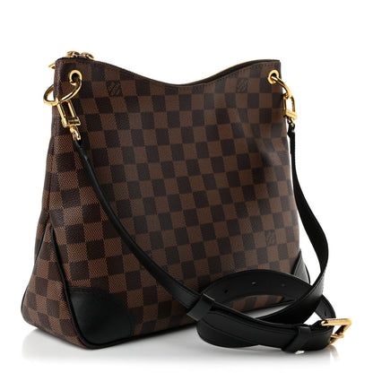 Louis Vuitton Damier Ebene Odeon MM Bag Black