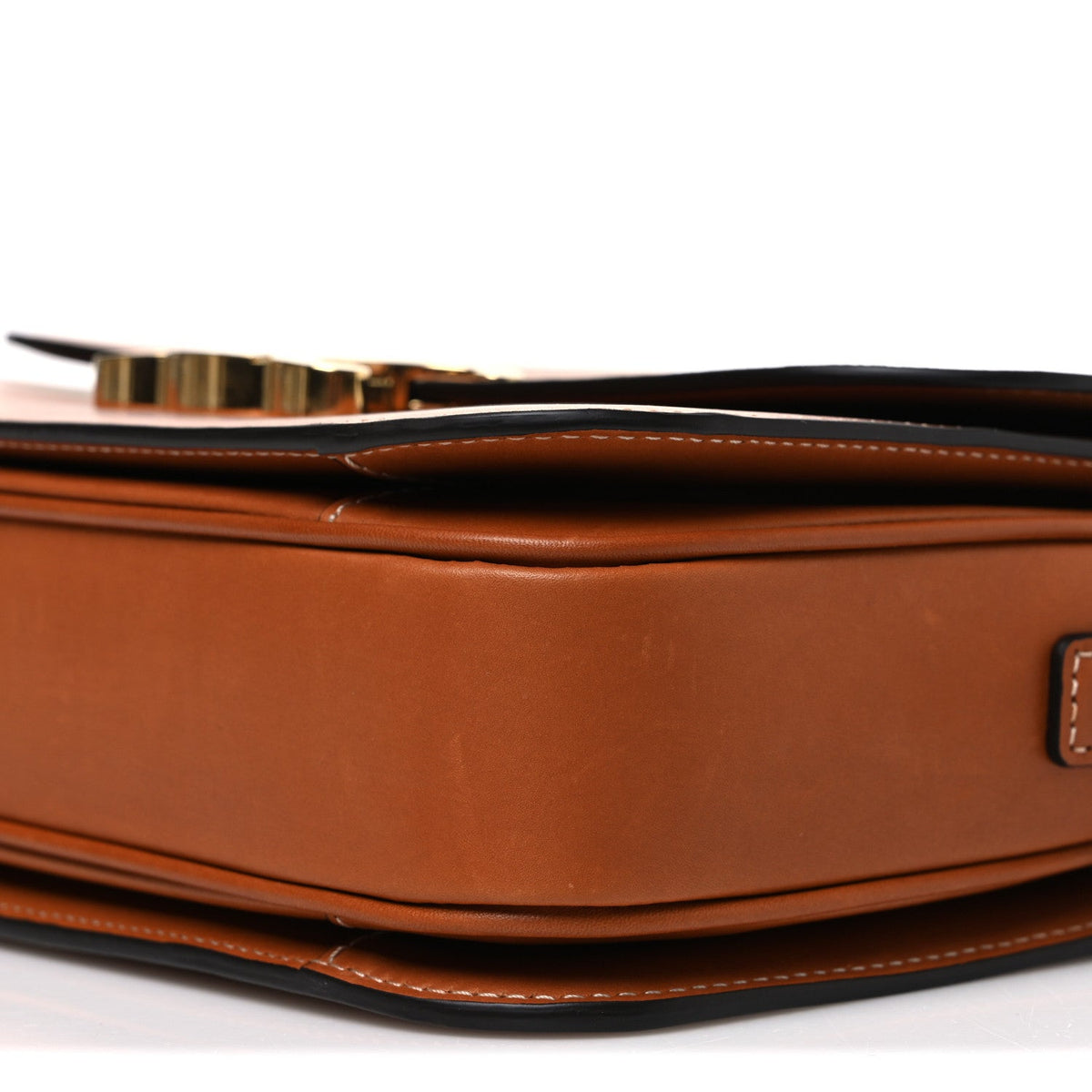 Celine Natural Calfskin Medium Triomphe Bag Tan