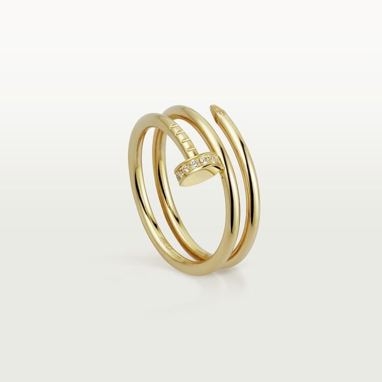 18K Gold Diamond Cartier Juste un Clou Ring