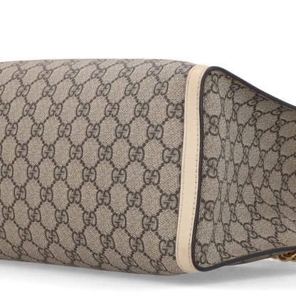 Gucci GG Supreme Monogram Medium Padlock Tote White 1985192