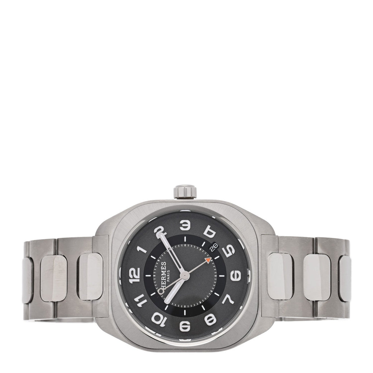 Hermes Titanium 39mm H08 Automatic Watch Grey