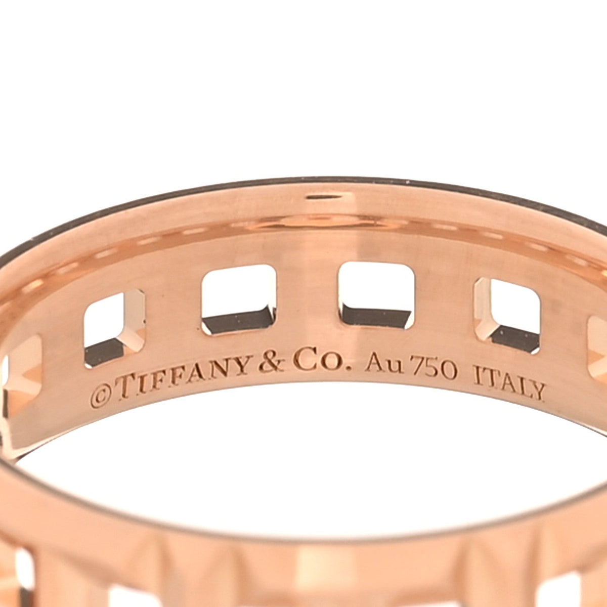 18K Rose Gold T True Wide Ring 54 7