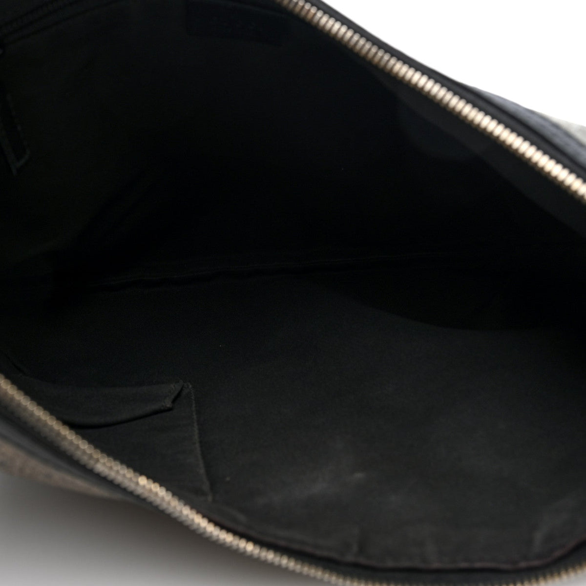 Gucci Lurex Monogram Medium Half Moon Hobo Black