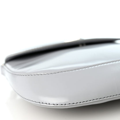 Prada Spazzolato Cleo Flap Shoulder Bag Fiordaliso