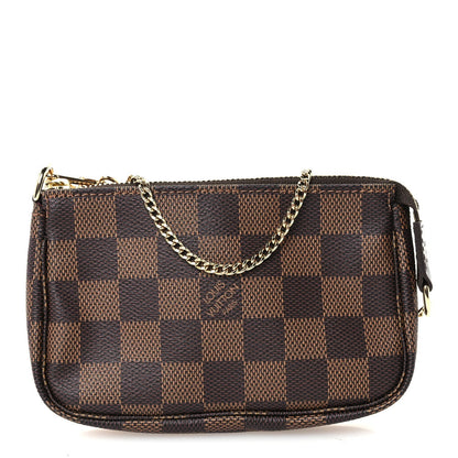 Louis Vuitton Damier Ebene Mini Pochette Accessories Brown 1964401