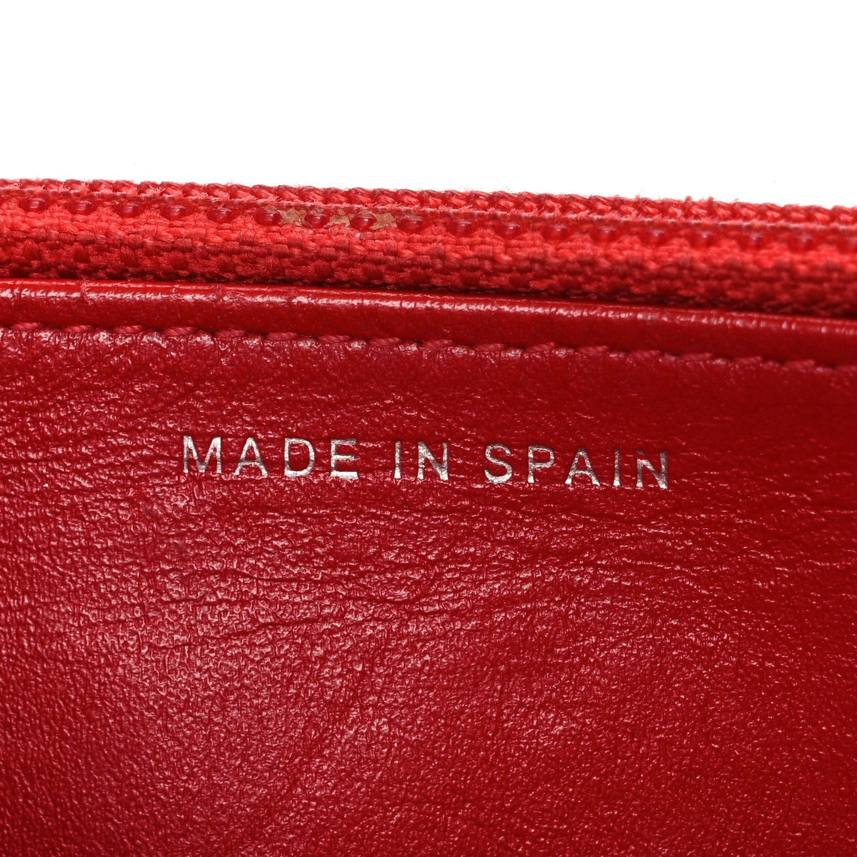 Chanel Glazed Calfskin Quilted Reissue Wallet On Chain Red
