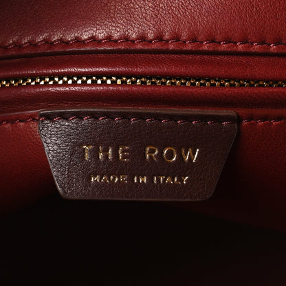 The Row Polished Saddle Calfskin Large Devon Bag Burgundy 1944229