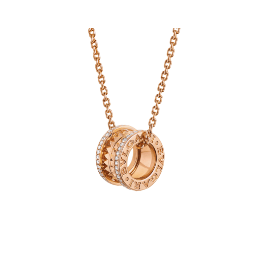 Bvlgari 18K Gold Diamond B.zero1 Necklace