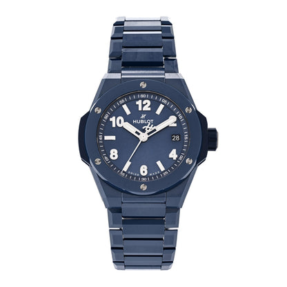 Hublot Ceramic 38mm Big Bang Integrated Watch Blue 457.EX.7170.EX