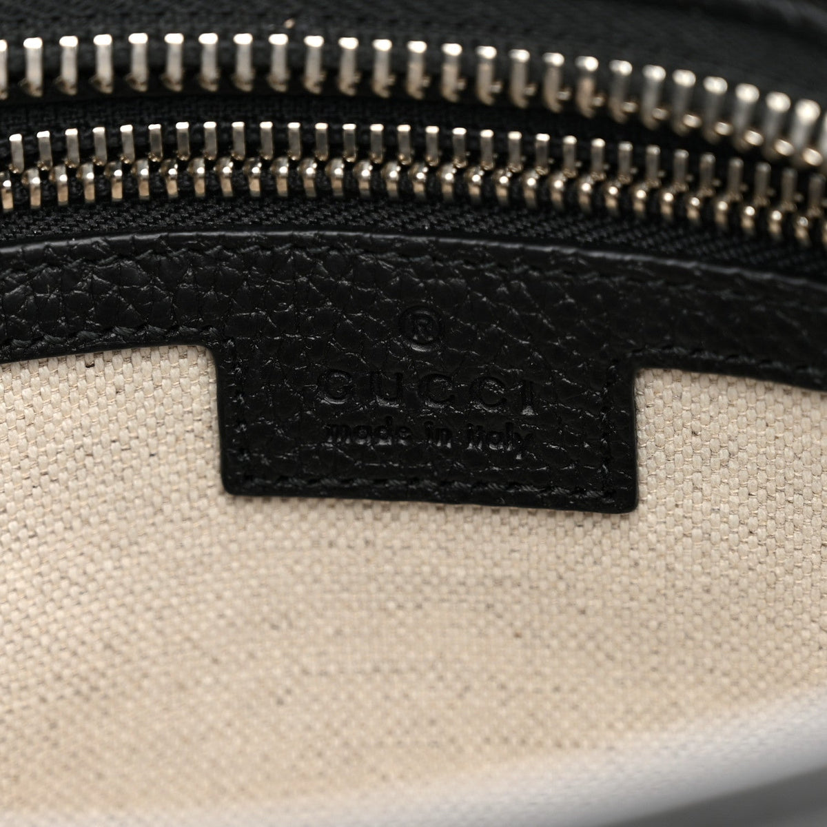 Gucci Jumbo GG Textured Dollar Calfskin Crossbody Bag Black