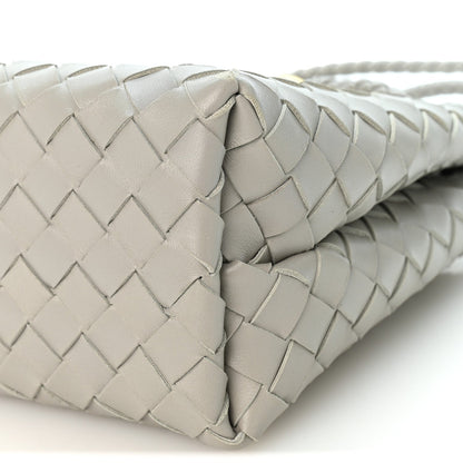 Bottega Veneta Nappa Intrecciato Small Andiamo Shoulder Bag Sterling