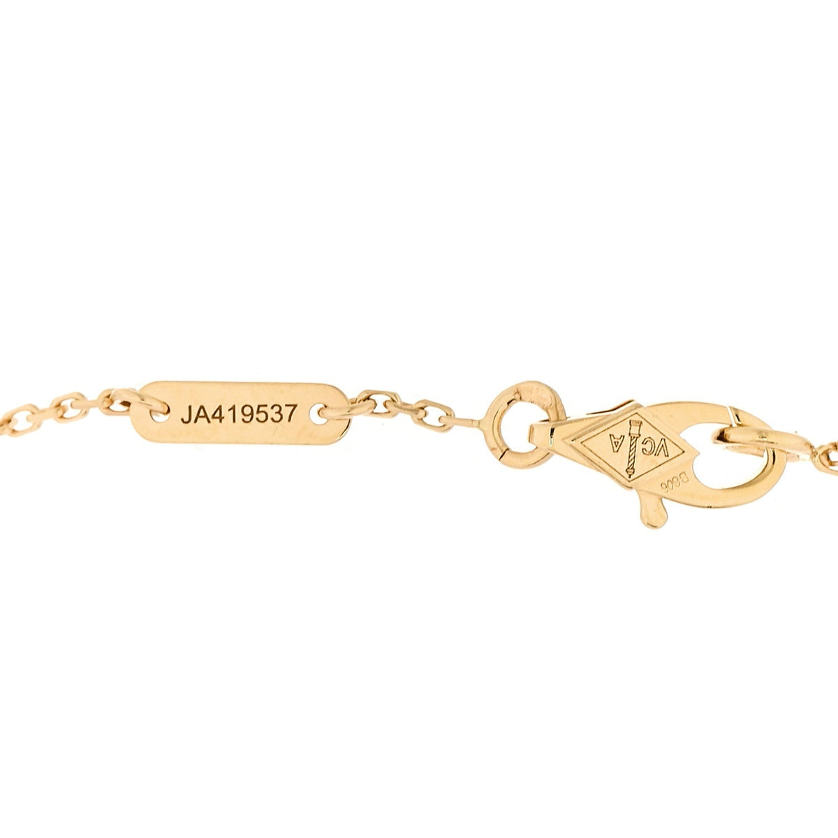 Van Cleef & Arpels 18K Yellow Gold Diamond Mini Frivole Pave Bracelet