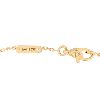 Van Cleef & Arpels 18K Yellow Gold Diamond Mini Frivole Pave Bracelet